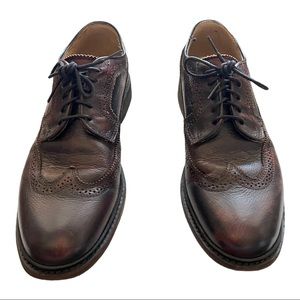 Frye leather brown lace shoes